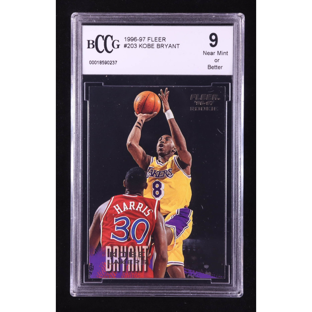 Kobe Bryant 1996 Fleer #203 RC (BCCG 9) at PristineAuction.com Kobe Bryant 1996 Fleer #203 RC (BCCG 9) at PristineAuction.com