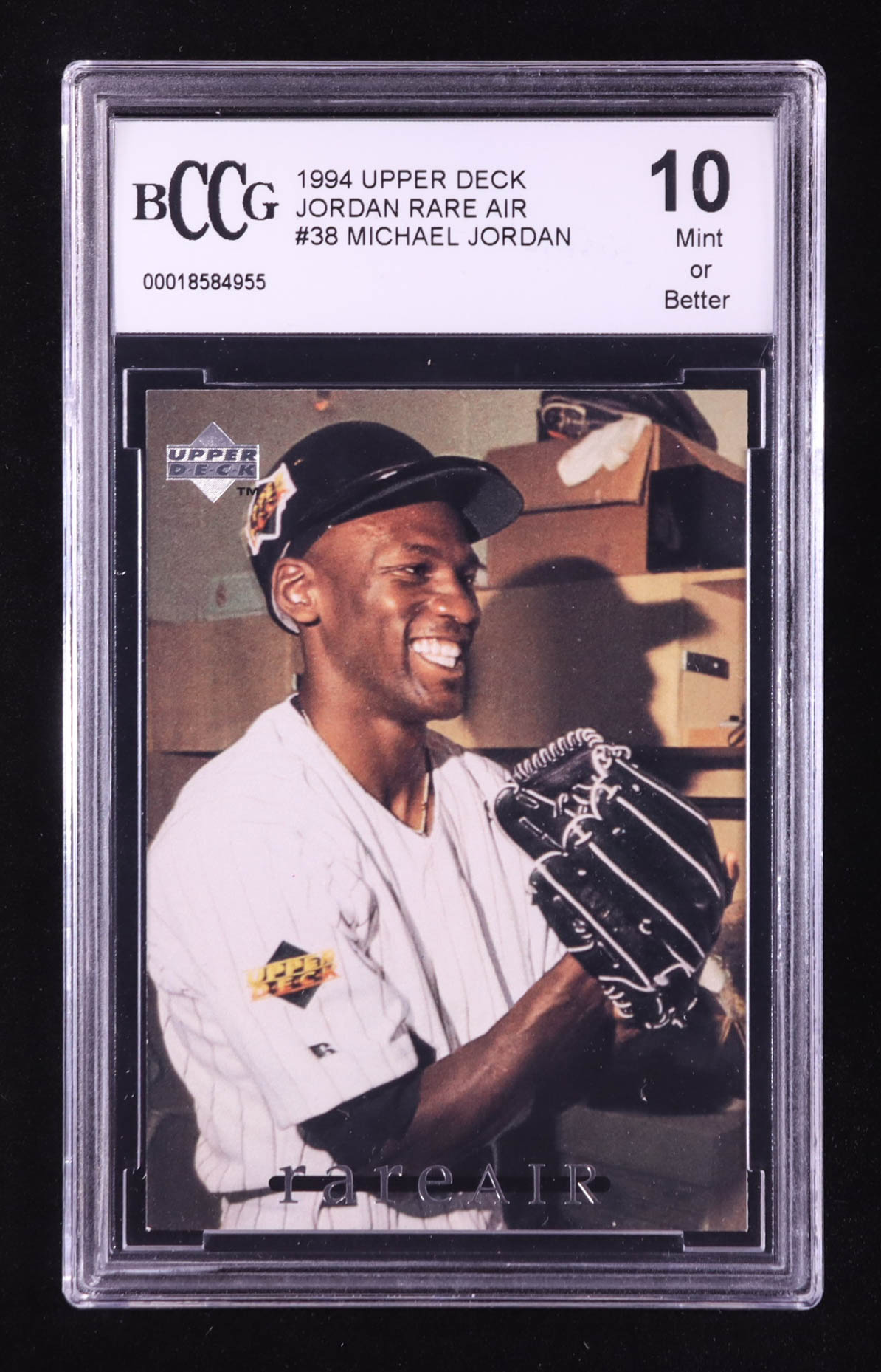 Michael Jordan 1994 Upper Deck Jordan Rare Air #38 (BCCG 10) at PristineAuction.com Michael Jordan 1994 Upper Deck Jordan Rare Air #38 (BCCG 10) at PristineAuction.com