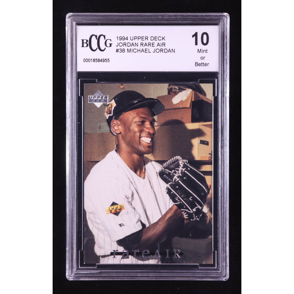 Michael Jordan 1994 Upper Deck Jordan Rare Air #38 (BCCG 10) at PristineAuction.com Michael Jordan 1994 Upper Deck Jordan Rare Air #38 (BCCG 10) at PristineAuction.com