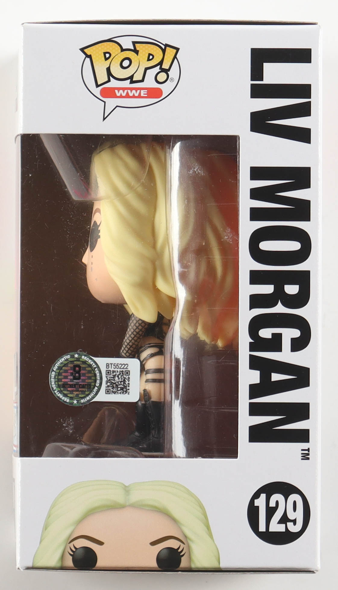 Liv Morgan Signed "WWE" #129 Funko Pop! Vinyl Figure (Beckett) at PristineAuction.com Liv Morgan Signed "WWE" #129 Funko Pop! Vinyl Figure (Beckett) at PristineAuction.com