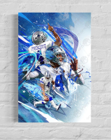 Dak Prescott Cowboys Custom 9x12 Canvas at PristineAuction.com