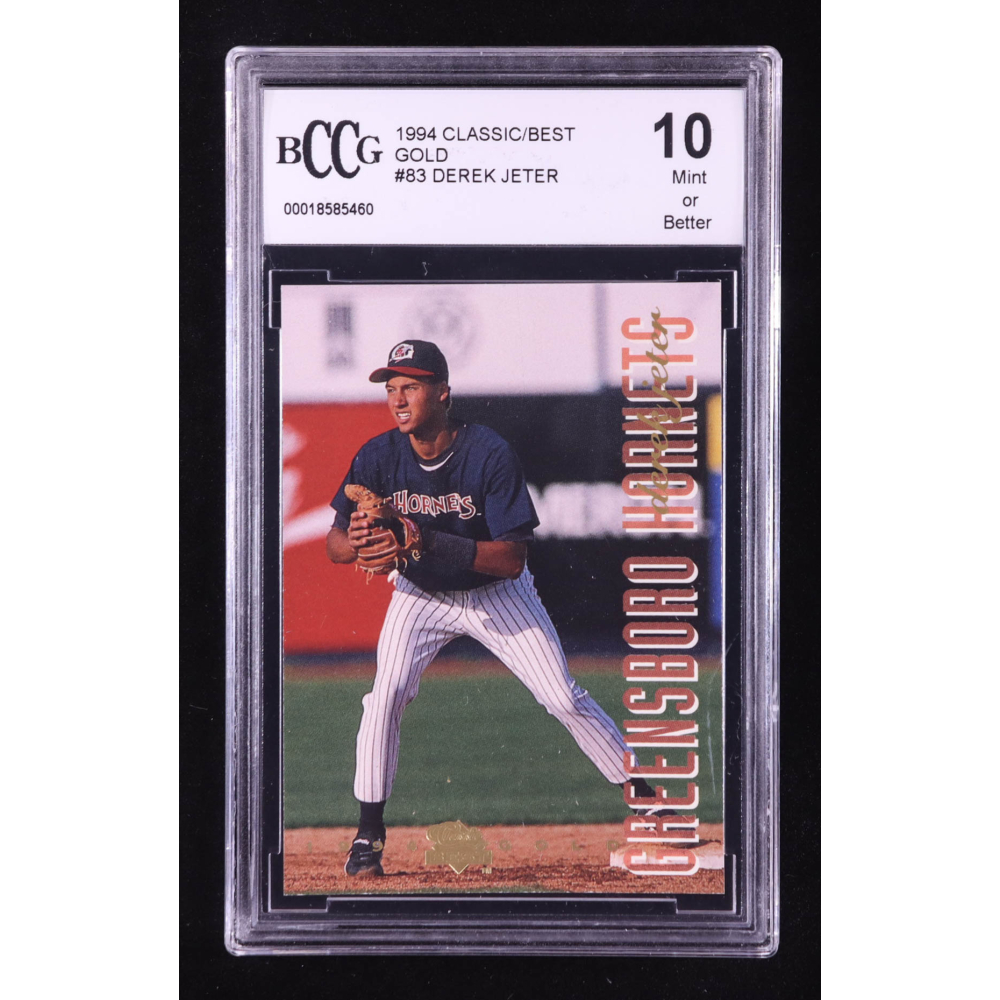 Derek Jeter 1994 Classic/Best Gold #83 RC (BCCG 10) at PristineAuction.com Derek Jeter 1994 Classic/Best Gold #83 RC (BCCG 10) at PristineAuction.com