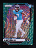 Brian Thomas Jr. 2024 Panini Prizm Prizms Green Wave #314 RC at PristineAuction.com