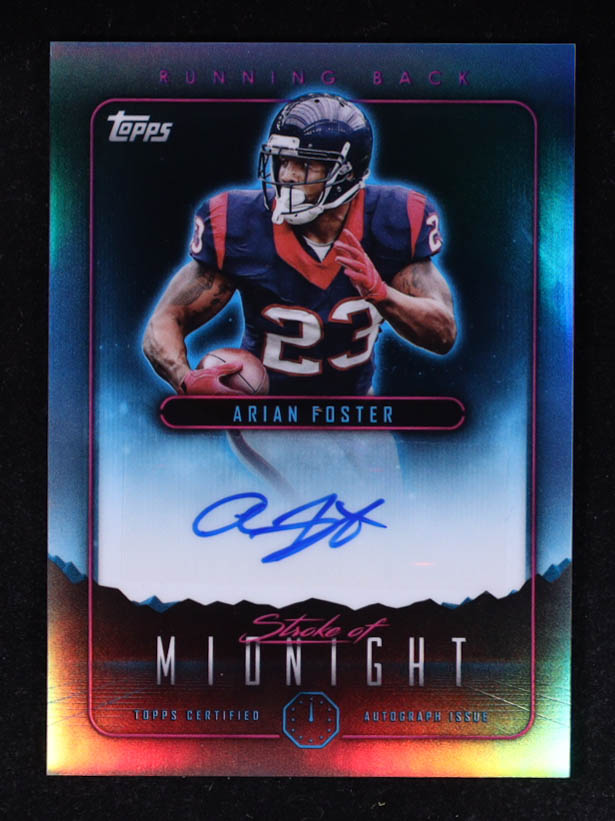 Arian Foster 2024 Topps Midnight Stroke of Midnight Autographs #SMA-AF at PristineAuction.com Arian Foster 2024 Topps Midnight Stroke of Midnight Autographs #SMA-AF at PristineAuction.com