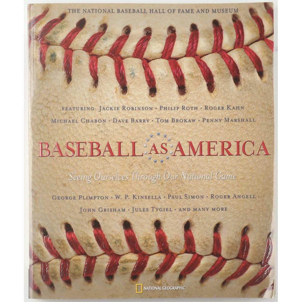 Baseball Hall of Famers Multi-Signed "Baseball as America" Softcover Book Signed By (4) with Tommy Lasorda, Robin Roberts, Bobby Doerr, and Sutton (Beckett) at PristineAuction.com