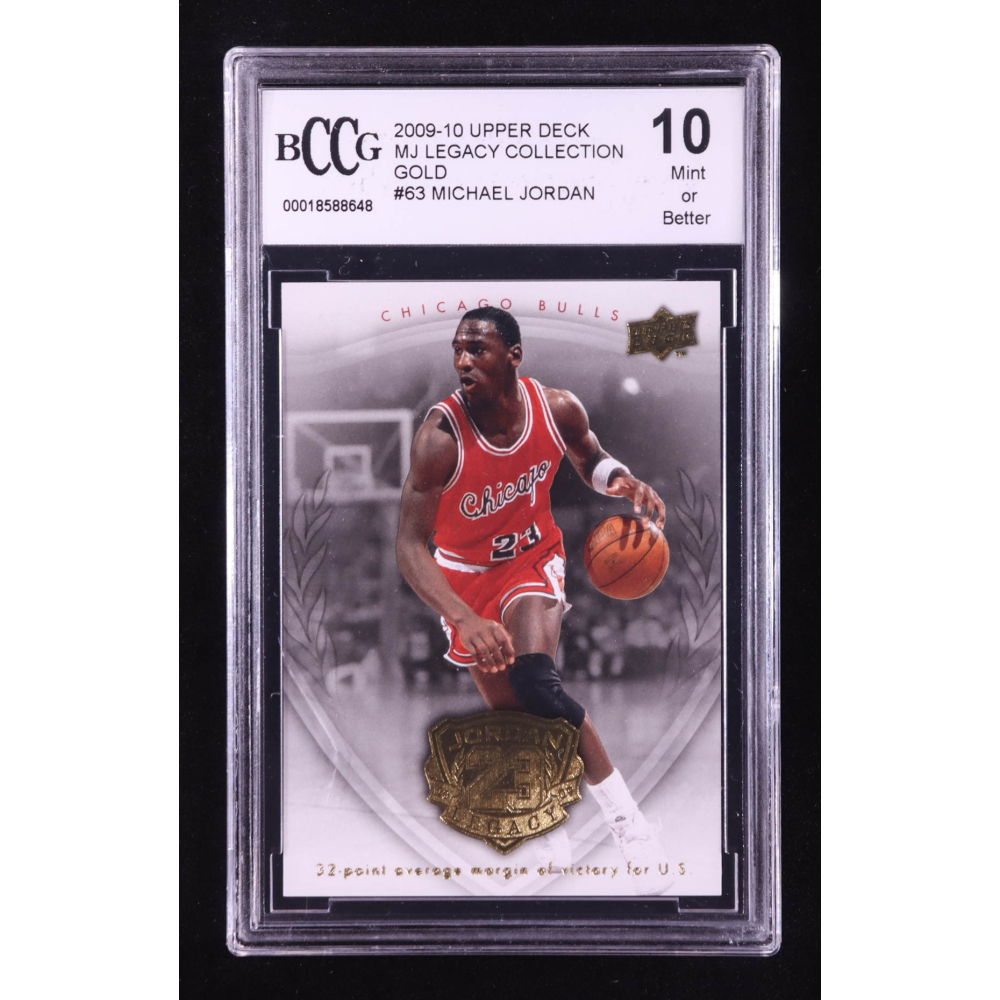 Michael Jordan 2009-10 Upper Deck Michael Jordan Legacy Collection Gold #63 (BCCG 10) at PristineAuction.com