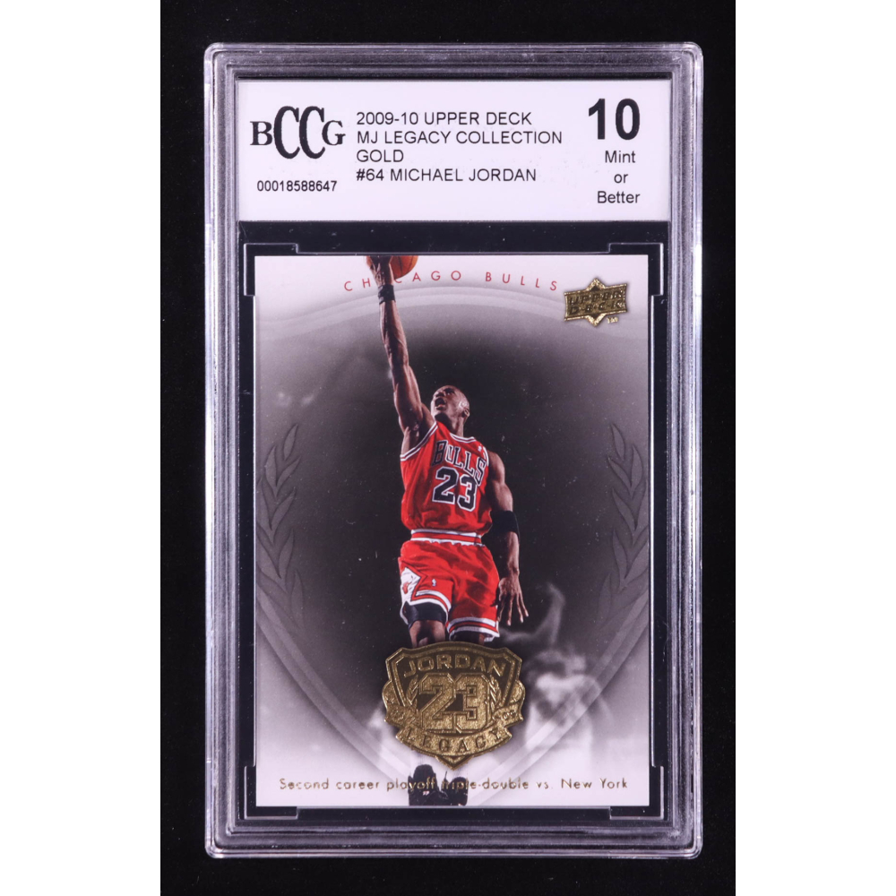 Michael Jordan 2009-10 Upper Deck Michael Jordan Legacy Collection Gold #64 (BCCG 10) at PristineAuction.com