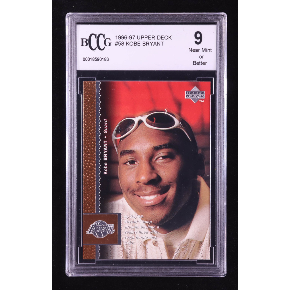 Kobe Bryant 1996-97 Upper Deck #58 RC (BCCG 9) at PristineAuction.com