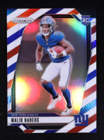 Malik Nabers 2024 Panini Prizm Prizms Red White and Blue #370 RC at PristineAuction.com