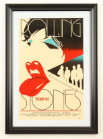 1981 "Rolling Stones" Tour Custom Framed Poster at PristineAuction.com