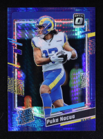 Puka Nacua 2023 Donruss Optic Blue Hyper #238 RR RC at PristineAuction.com