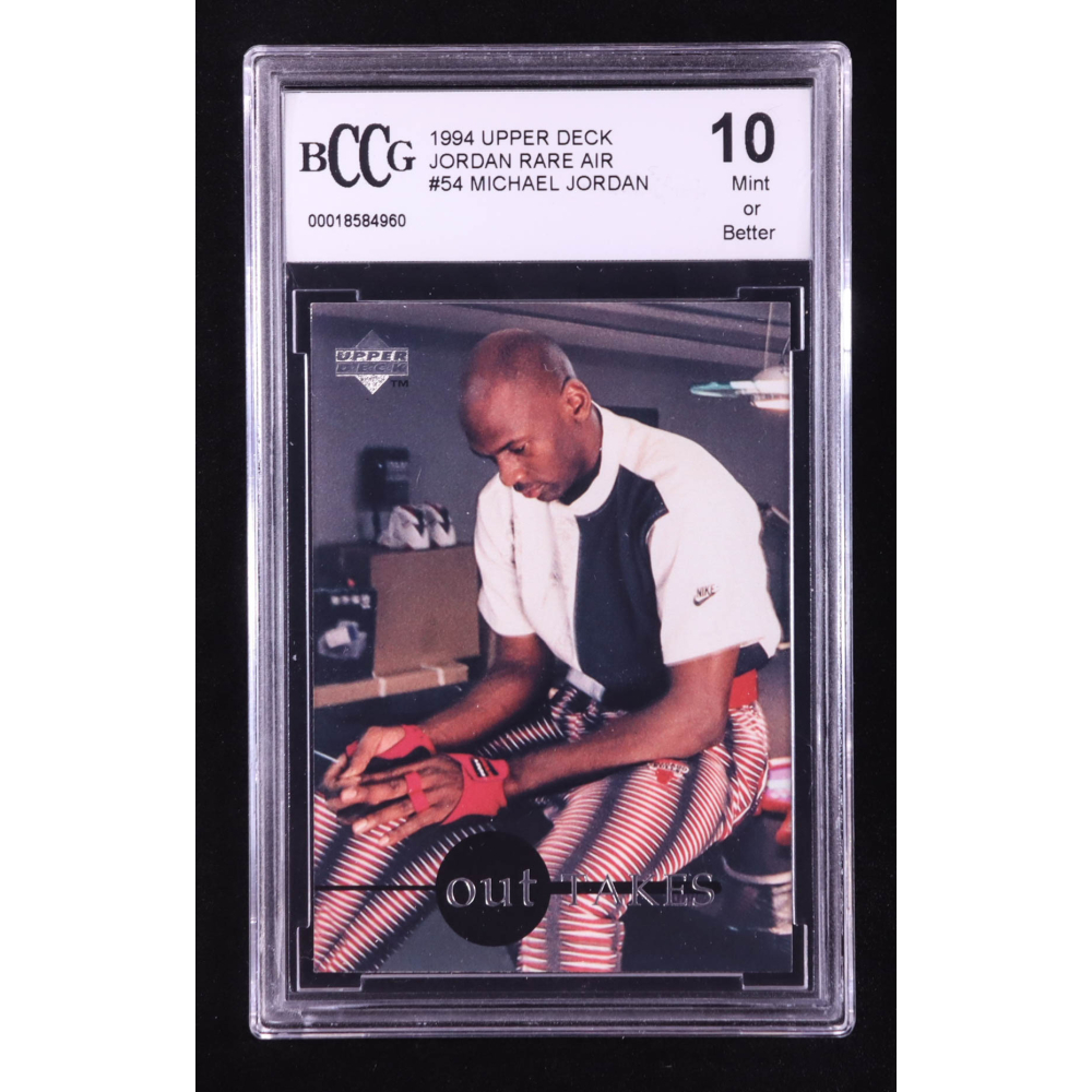 Michael Jordan 1994 Upper Deck Jordan Rare Air #54 (BCCG 10) at PristineAuction.com