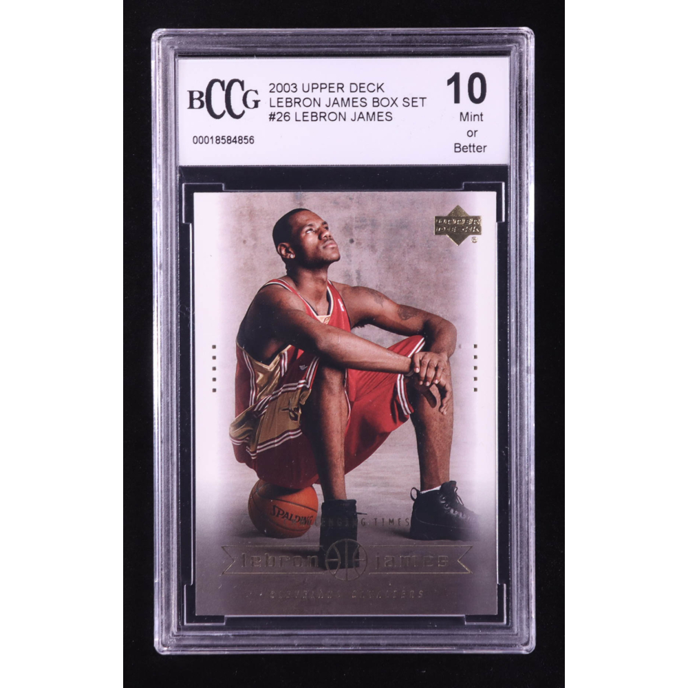 LeBron James 2003 Upper Deck LeBron James Box Set Challenging Times #26 RC (BCCG 10) at PristineAuction.com