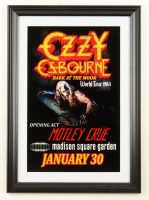 1984 "Ozzy Osbourne: Bark at the Moon" World Tour Custom Framed Poster at PristineAuction.com
