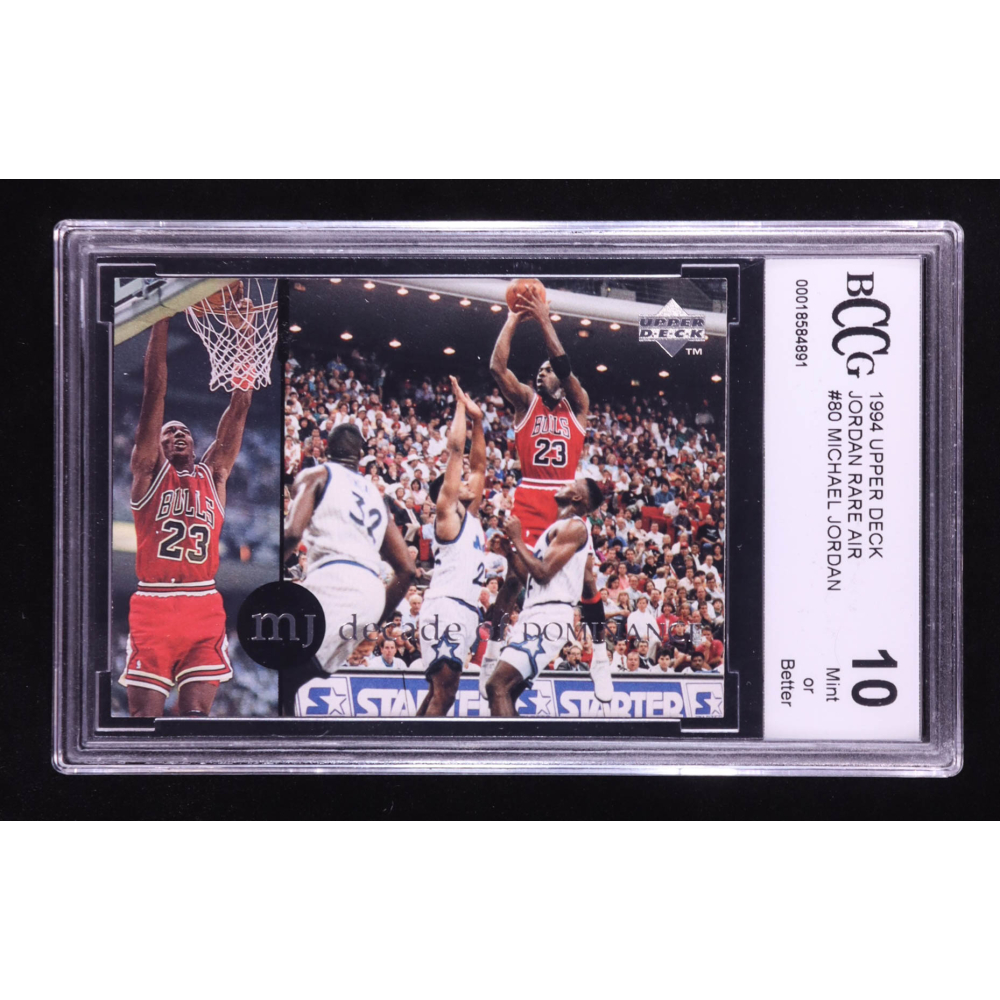 Michael Jordan 1994 Upper Deck Jordan Rare Air #80 (BCCG 10) at PristineAuction.com