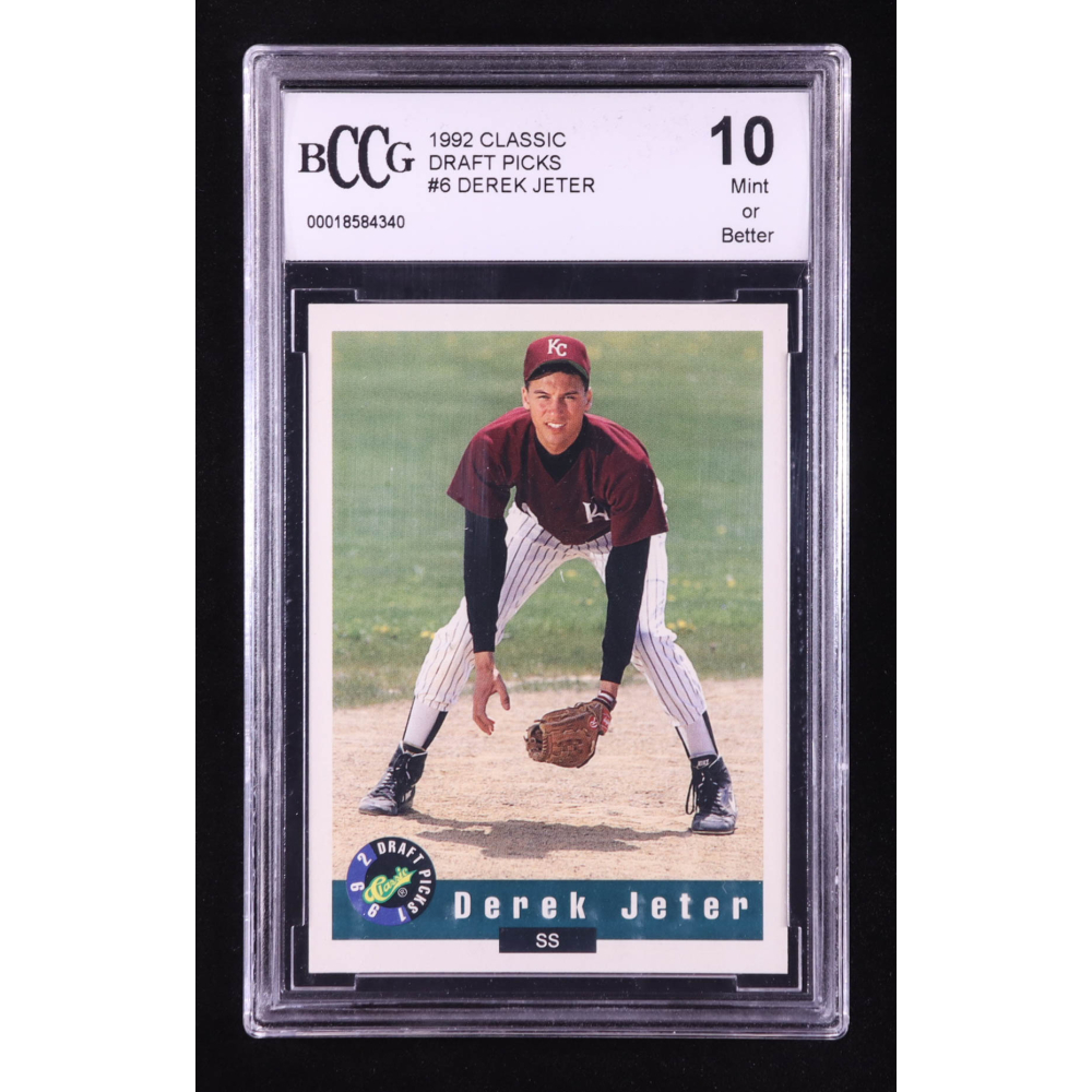 Derek Jeter 1992 Classic Draft Picks #6 RC (BCCG 10) at PristineAuction.com