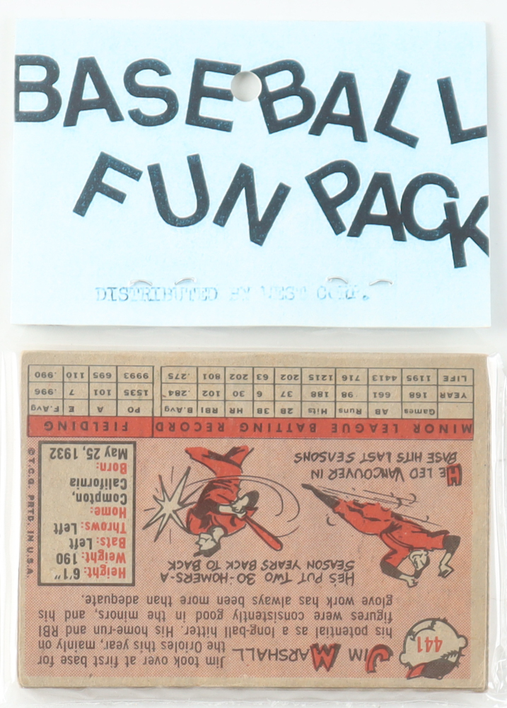 1958 Topps Baseball Card Fun Pack with (10) Cards at PristineAuction.com 1958 Topps Baseball Card Fun Pack with (10) Cards at PristineAuction.com