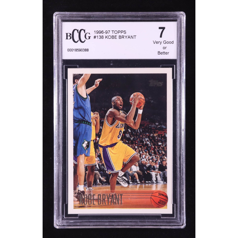 Kobe Bryant 1996-97 Topps #138 RC (BCCG 7) at PristineAuction.com