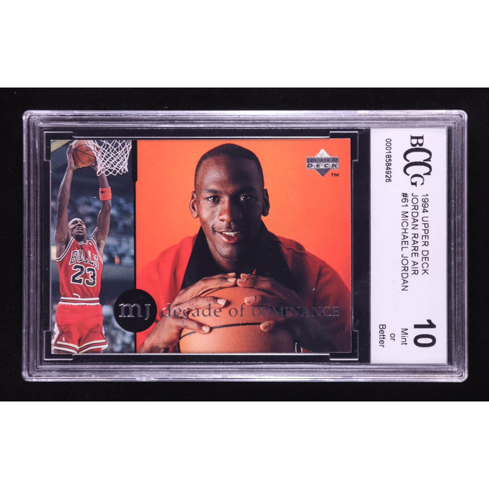 Michael Jordan 1994 Upper Deck Jordan Rare Air #61 (BCCG 10) at PristineAuction.com