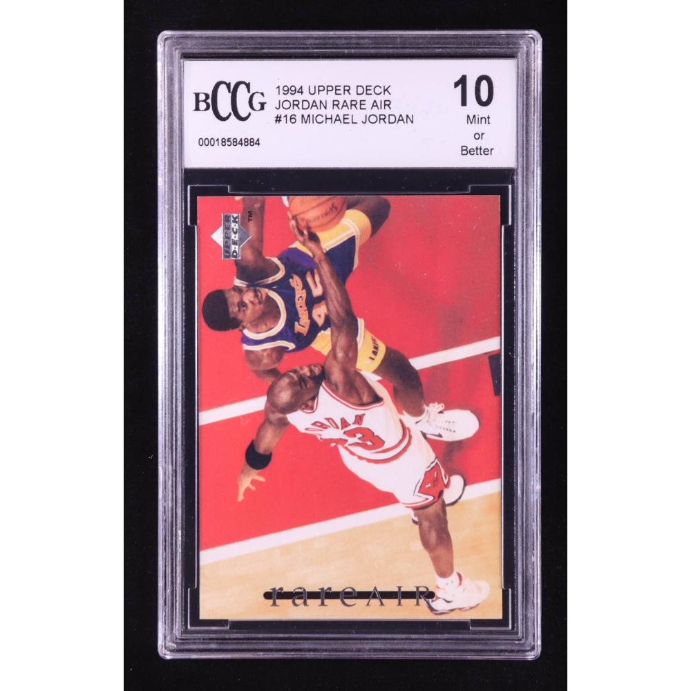 Michael Jordan 1994 Upper Deck Jordan Rare Air #16 (BCCG 10) at PristineAuction.com