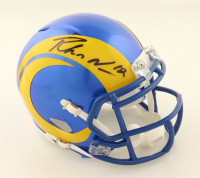 Puka Nacua Signed Rams Speed Mini Helmet (PSA) at PristineAuction.com
