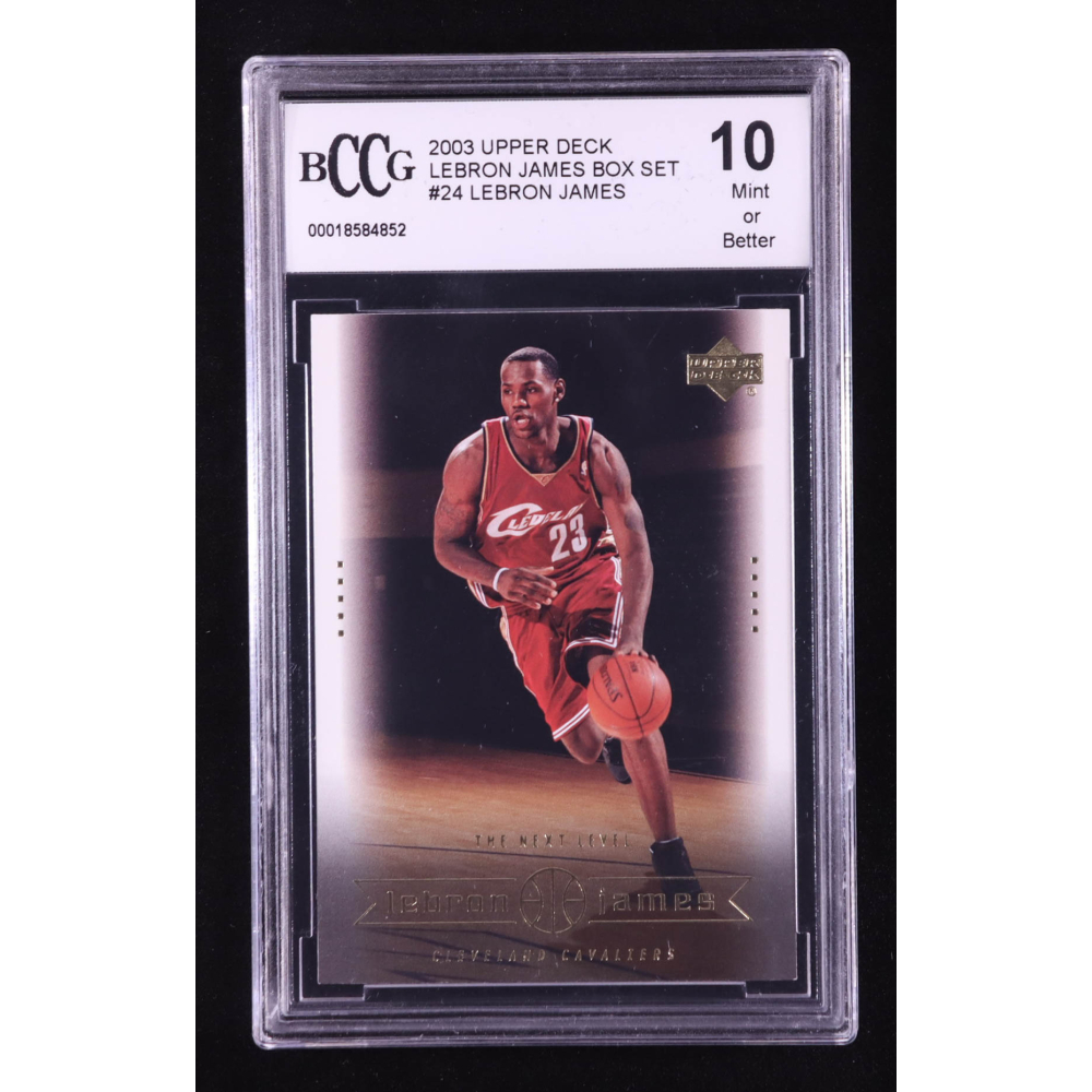 LeBron James 2003 Upper Deck LeBron James Box Set The Next Level #24 RC (BCCG 10) at PristineAuction.com