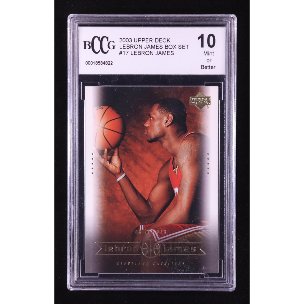 LeBron James 2003 Upper Deck LeBron James Box Set On The Air #17 RC (BCCG 10) at PristineAuction.com