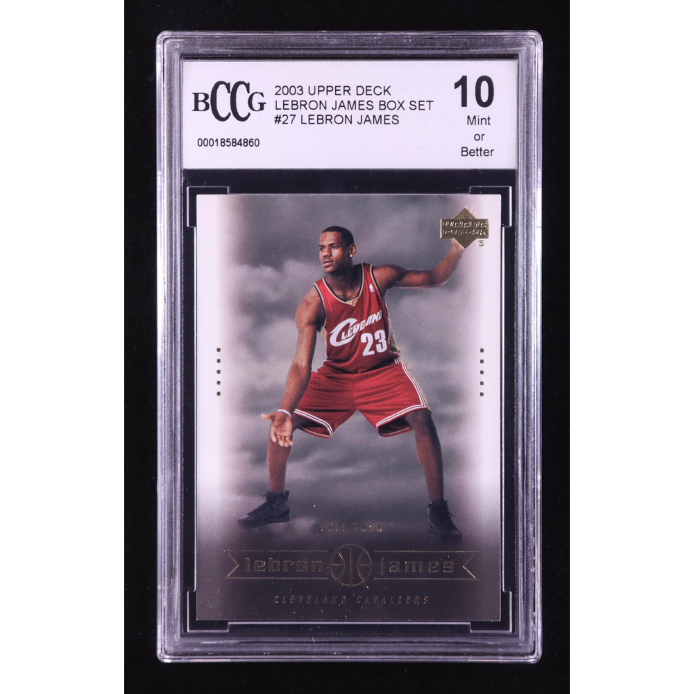 LeBron James 2003 Upper Deck LeBron James Box Set Tall Task #27 RC (BCCG 10) at PristineAuction.com