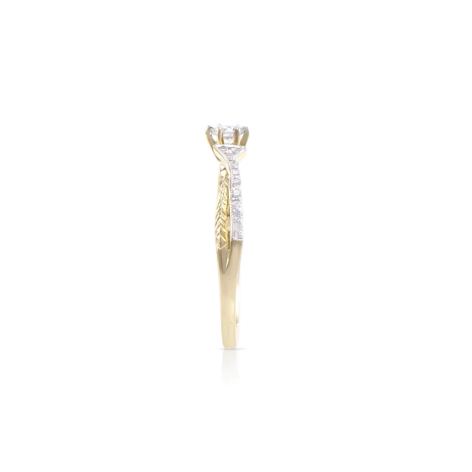 .35 CTW Natural Diamond Designer Ring Mounted in 14Kt Yellow Gold H-I, I1-I2 | Estimated Retail Value: $7,170 (IGI) at PristineAuction.com .35 CTW Natural Diamond Designer Ring Mounted in 14Kt Yellow Gold H-I, I1-I2 | Estimated Retail Value: $7,170 (IGI) at PristineAuction.com