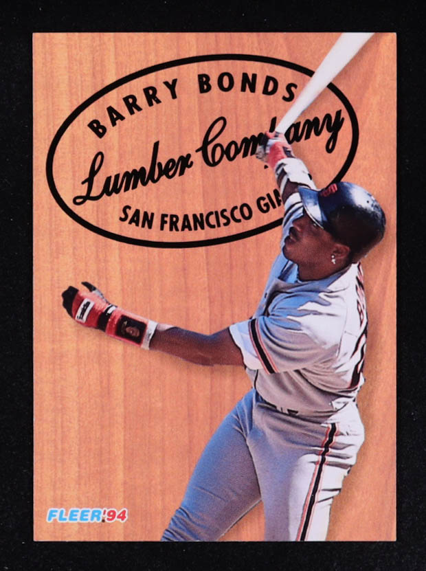 Barry Bonds 1994 Fleer Lumber Company #2 at PristineAuction.com Barry Bonds 1994 Fleer Lumber Company #2 at PristineAuction.com