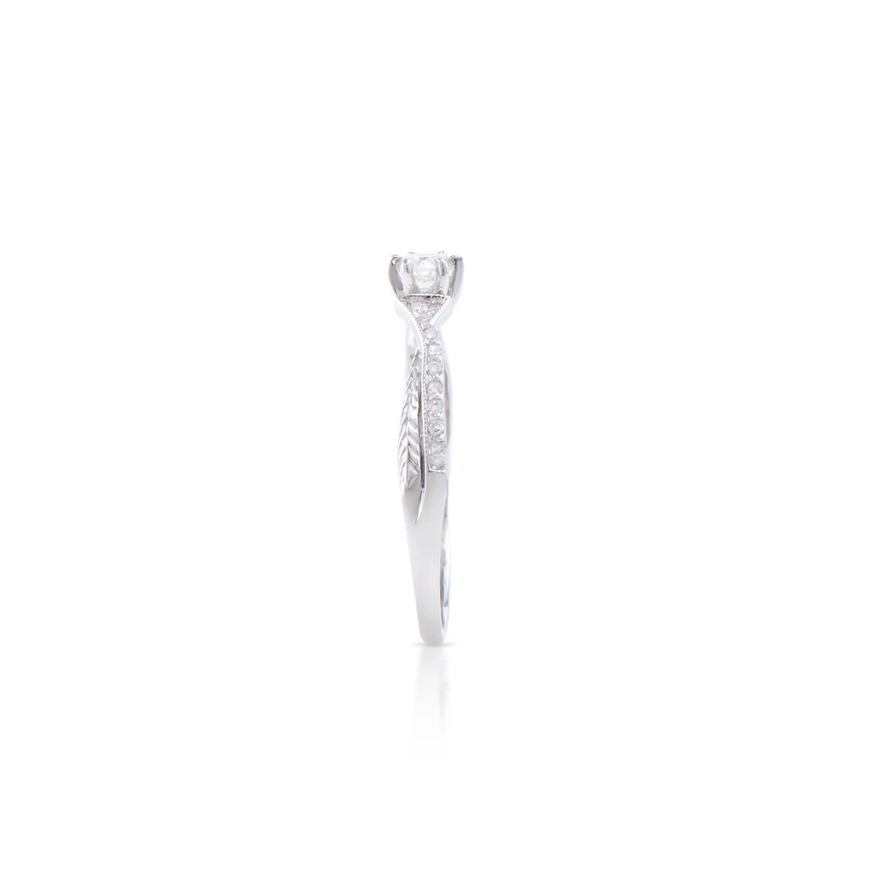 .33 CTW Natural Diamond Ring Mounted in 14Kt White Gold H-I, I1-I2 | Estimated Retail Value: $7,170 (IGI) at PristineAuction.com .33 CTW Natural Diamond Ring Mounted in 14Kt White Gold H-I, I1-I2 | Estimated Retail Value: $7,170 (IGI) at PristineAuction.com