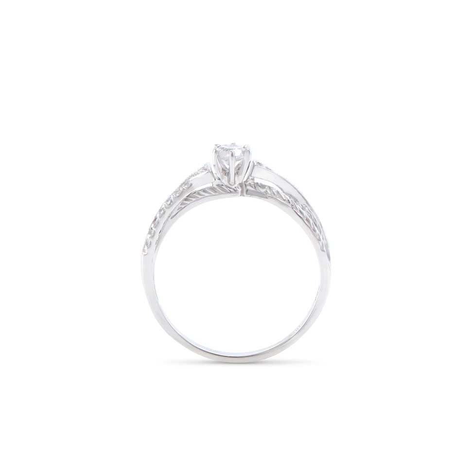 .33 CTW Natural Diamond Ring Mounted in 14Kt White Gold H-I, I1-I2 | Estimated Retail Value: $7,170 (IGI) at PristineAuction.com .33 CTW Natural Diamond Ring Mounted in 14Kt White Gold H-I, I1-I2 | Estimated Retail Value: $7,170 (IGI) at PristineAuction.com