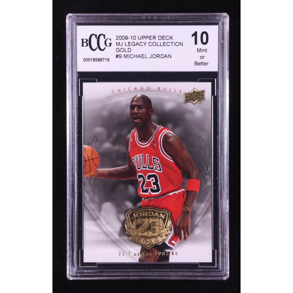 Michael Jordan 2009-10 Upper Deck Michael Jordan Legacy Collection Gold #9 (BCCG 10) at PristineAuction.com