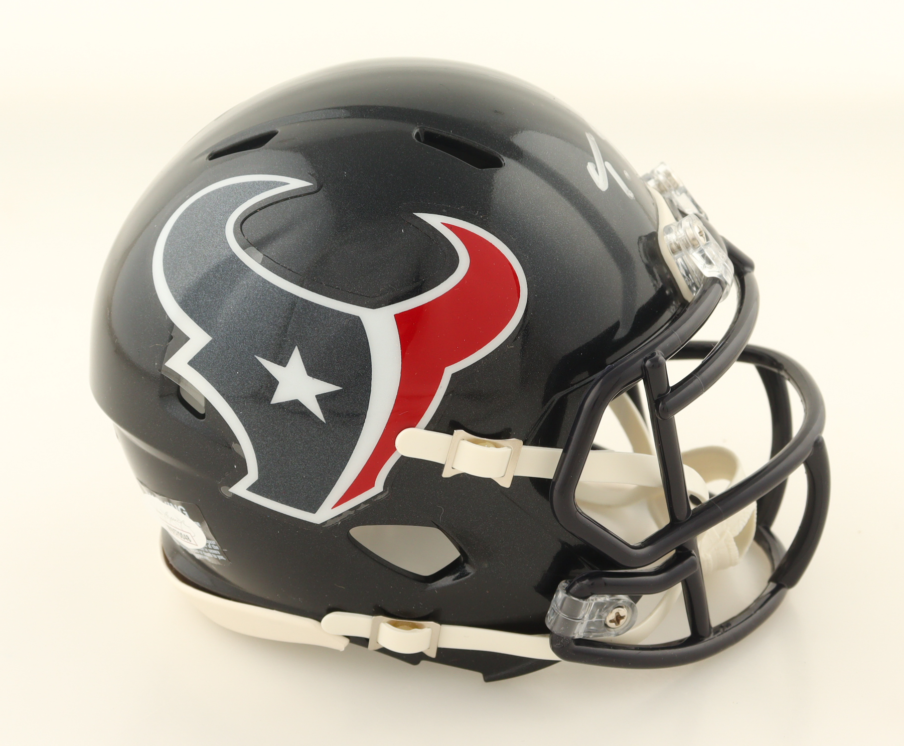 Tank Dell Signed Texans Speed Mini Helmet (JSA & PIA) at PristineAuction.com Tank Dell Signed Texans Speed Mini Helmet (JSA & PIA) at PristineAuction.com
