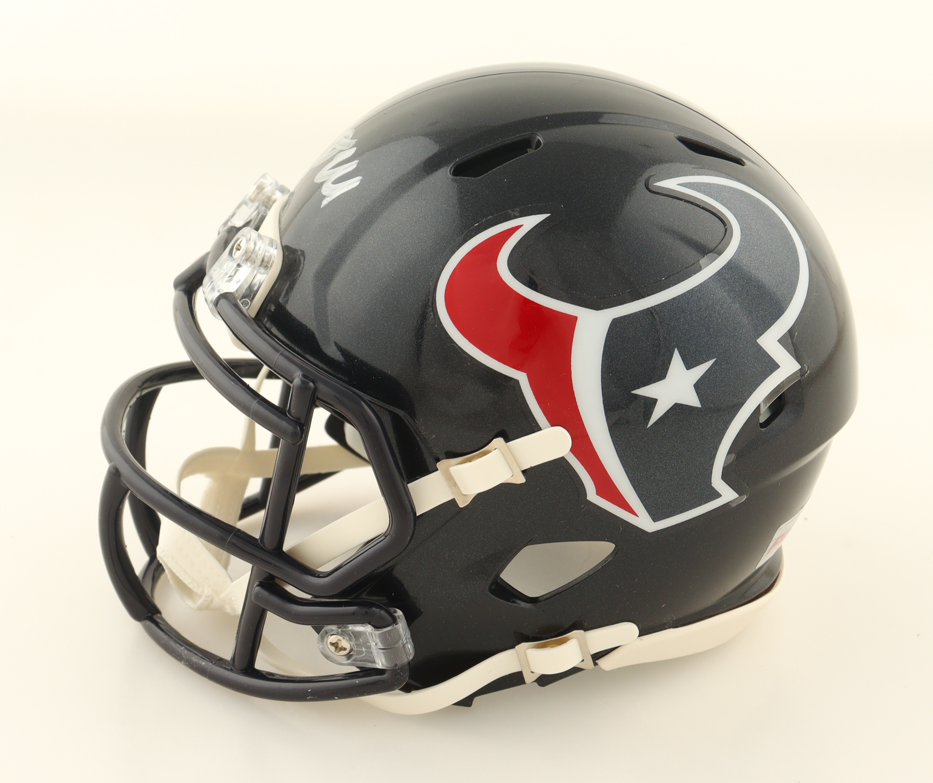 Tank Dell Signed Texans Speed Mini Helmet (JSA & PIA) at PristineAuction.com Tank Dell Signed Texans Speed Mini Helmet (JSA & PIA) at PristineAuction.com