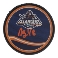 Matthew Schaefer Signed Islanders Logo Hockey Puck (JSA) at PristineAuction.com