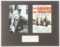 John Steinbeck Signed "The Grapes of Wrath" Custom Matted Cut Display (PSA) at PristineAuction.com