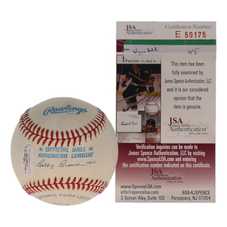 Early Wynn Signed OAL Baseball (JSA) at PristineAuction.com Early Wynn Signed OAL Baseball (JSA) at PristineAuction.com