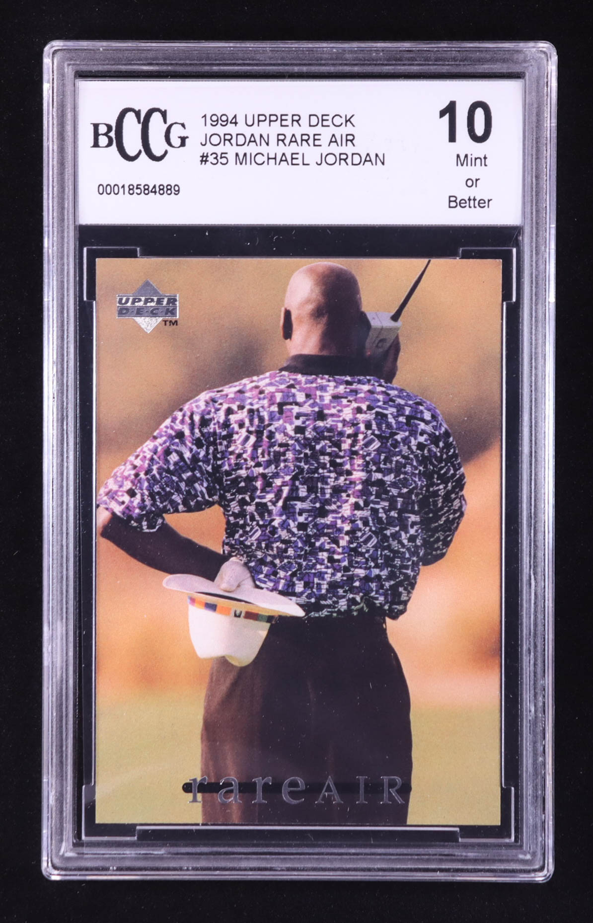 Michael Jordan 1994 Upper Deck Jordan Rare Air #35 (BCCG 10) at PristineAuction.com Michael Jordan 1994 Upper Deck Jordan Rare Air #35 (BCCG 10) at PristineAuction.com