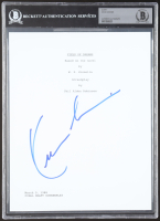 Kevin Costner Signed "Field of Dreams" 8x10 Script Cover (BAS) at PristineAuction.com