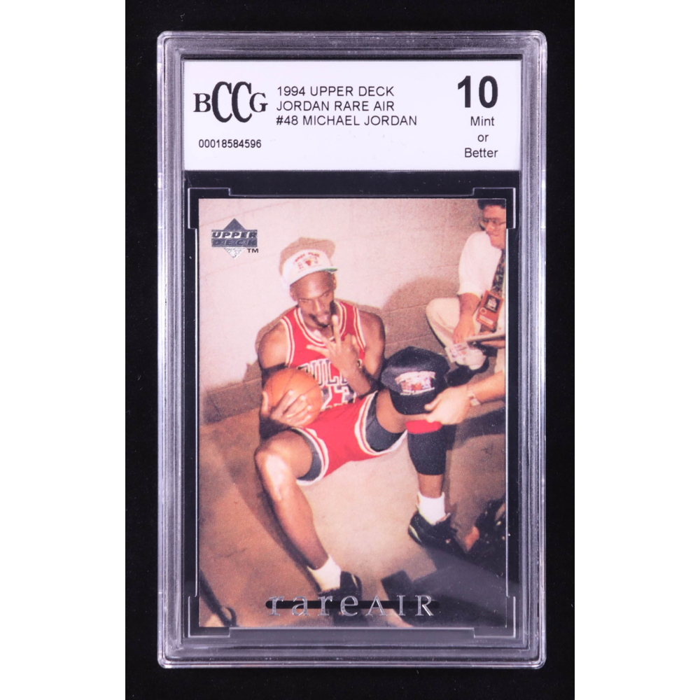 Michael Jordan 1994 Upper Deck Jordan Rare Air #48 (BCCG 10) at PristineAuction.com