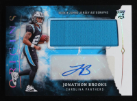 Jonathon Brooks 2024 Panini Topps Origins Football Jumbo Jersey Autographs #RJA-JBR RC at PristineAuction.com