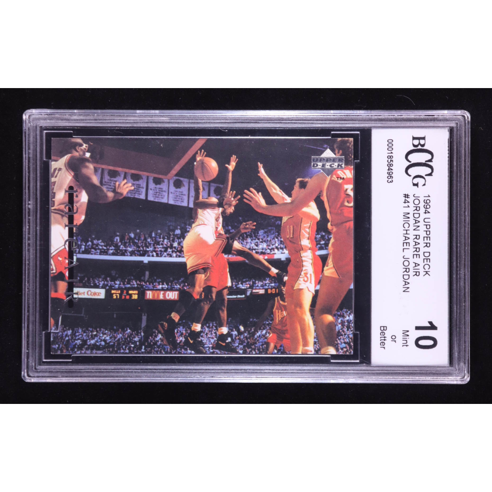 Michael Jordan 1994 Upper Deck Jordan Rare Air #41 (BCCG 10) at PristineAuction.com
