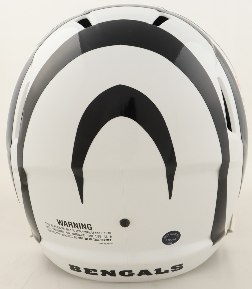 Ken Anderson Signed Bengals Full-Size White Alternate Speed Helmet Inscribed "1981 NFL MVP" (Authentic Ink) at PristineAuction.com Ken Anderson Signed Bengals Full-Size White Alternate Speed Helmet Inscribed "1981 NFL MVP" (Authentic Ink) at PristineAuction.com