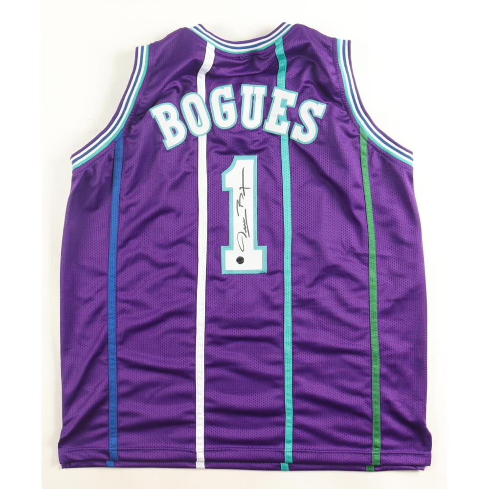 Muggsy Bogues Signed Jersey (AWM) at PristineAuction.com