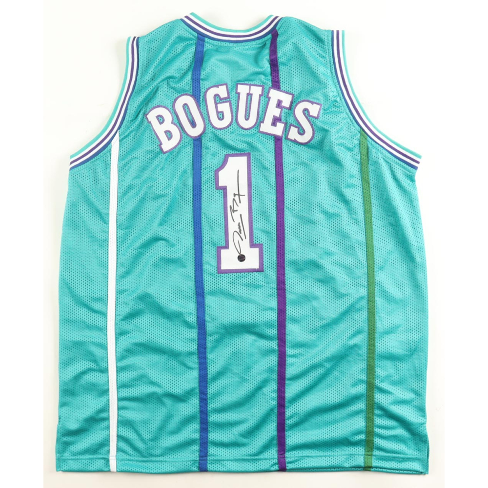 Muggsy Bogues Signed Jersey (AWM) at PristineAuction.com