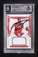 Jabari Smith Jr. Signed 2022-23 National Treasures Rookie Materials #20 RC #76/99 (BGS) at PristineAuction.com
