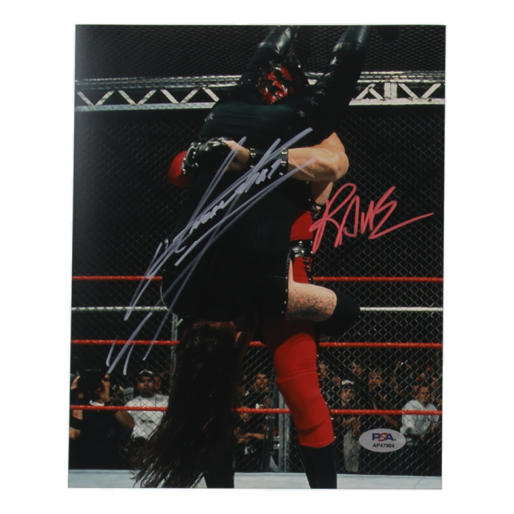 Kane & The Undertaker Signed WWE 8x10 Photo (PSA) at PristineAuction.com