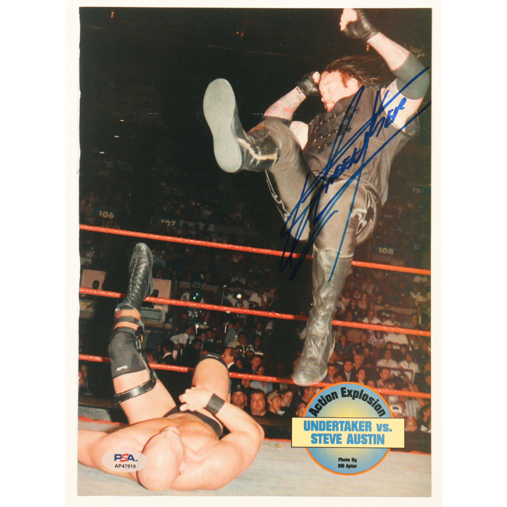 The Undertaker Signed WWE 7.75x10.75 Magazine Page (PSA) at PristineAuction.com