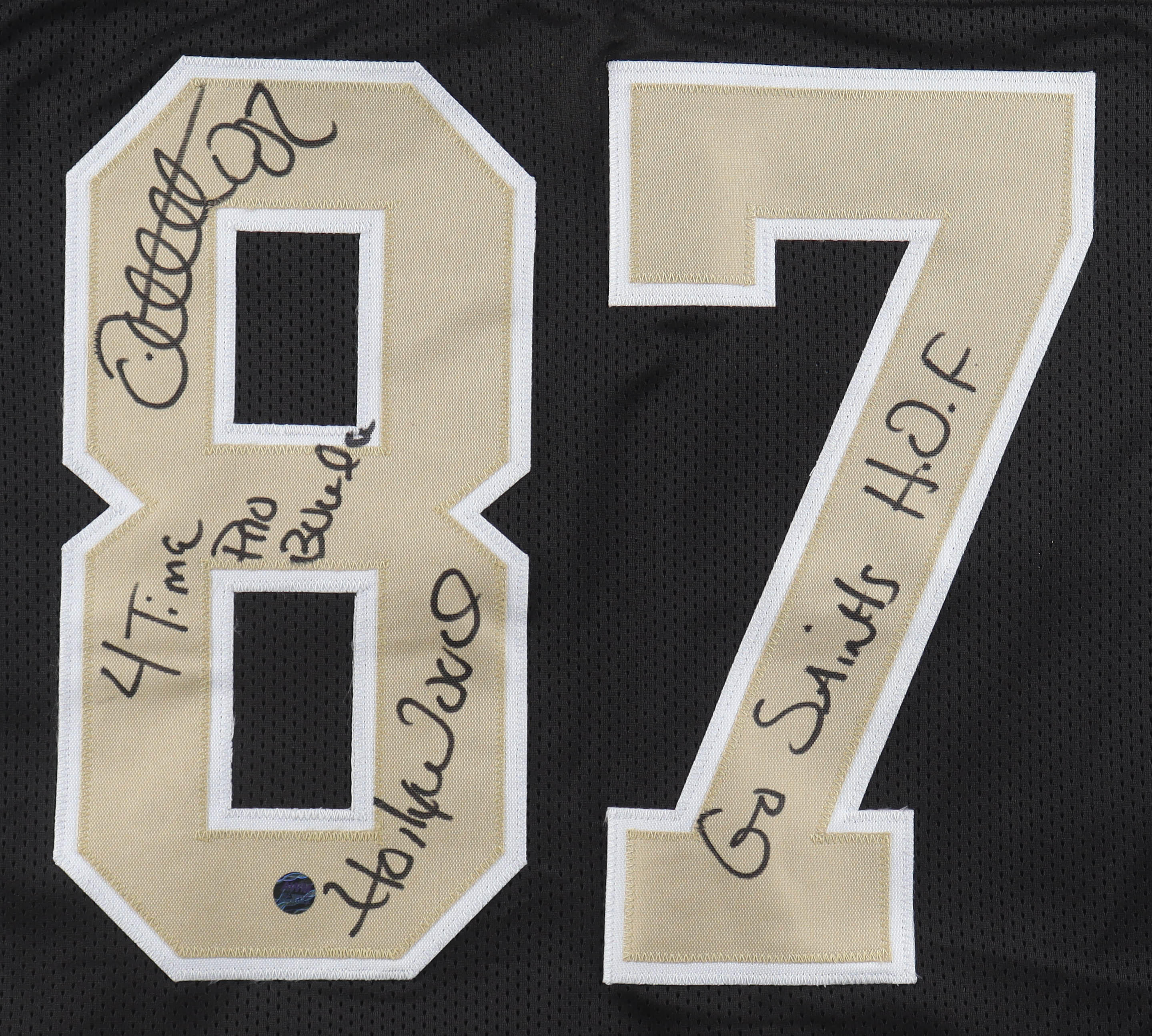 Joe Horn Signed Jersey Inscribed "4 Time Pro Bowler", "Hollywood" & "Go Saints HOF" (AWM) at PristineAuction.com Joe Horn Signed Jersey Inscribed "4 Time Pro Bowler", "Hollywood" & "Go Saints HOF" (AWM) at PristineAuction.com